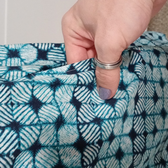 ๐ ๐Brooks Brothers 346๐ - Aqua/Teal Pleated Poplin Button Down Shirtdress - Picture 10 of 15